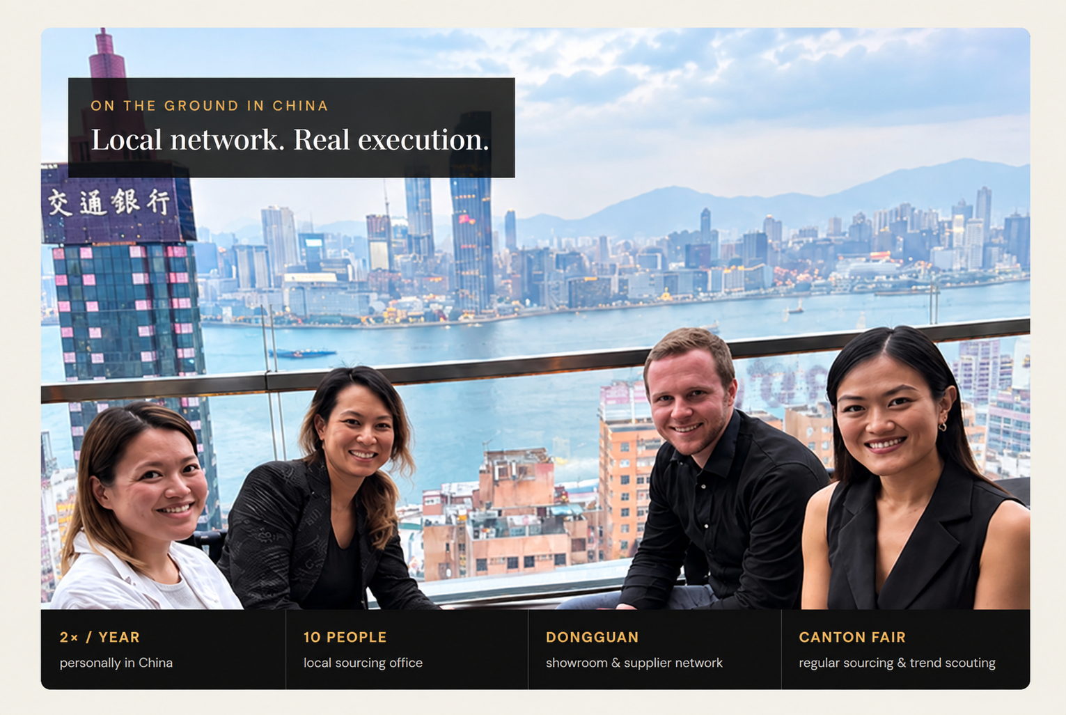 Studio P sourcing network in Asia